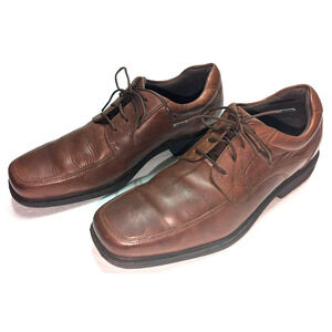 Rockport Brown Leather Upper Lace Up Dress Shoes Men's Size 10 M K72782